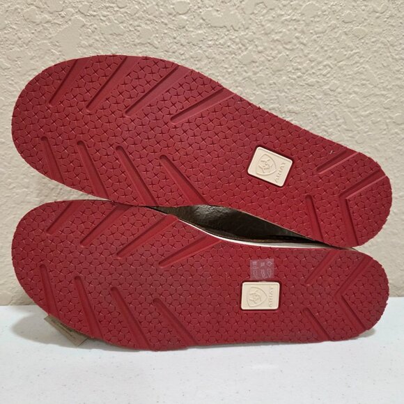 Ariat Shoes Women's Size 10 Leather Loafer Slip On Canvas Cruiser New In Box - Picture 10 of 12